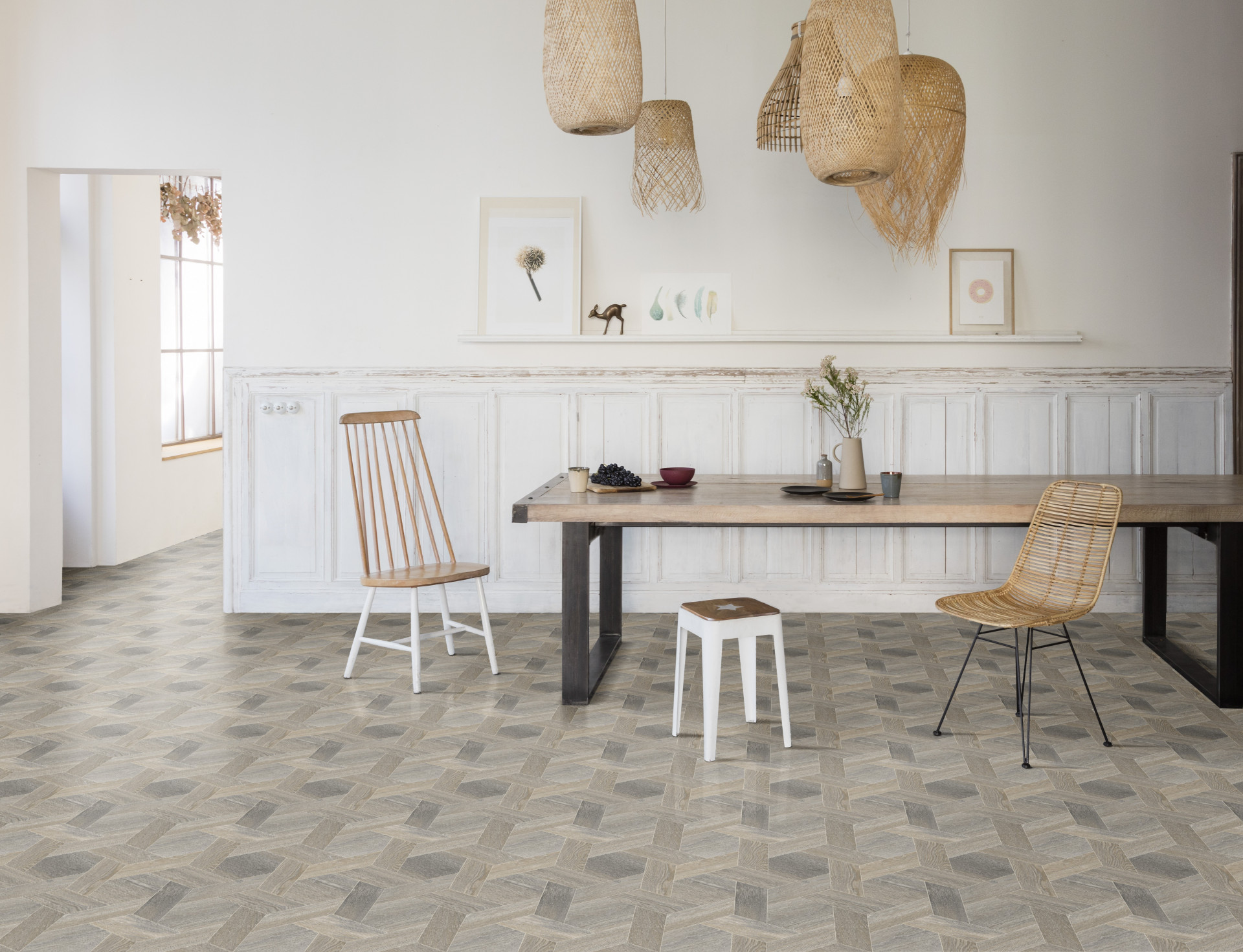 Encanto Hex Natural Vinyl Flooring Tapi Carpets & Floors